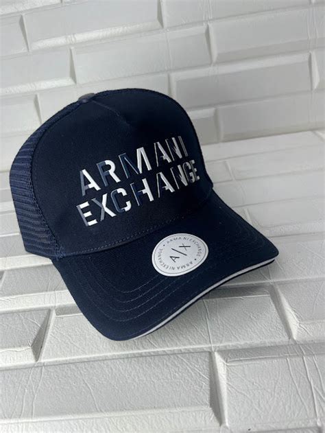 gorra armani exchange azul|gorra armani exchange.